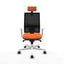 PIQUERAS Y CRESPO Silla de oficina Horna Naranja y Negro