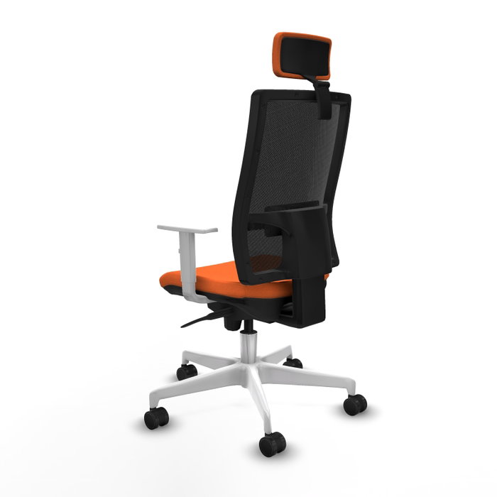PIQUERAS Y CRESPO Silla de oficina Horna Naranja y Negro