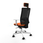 PIQUERAS Y CRESPO Silla de oficina Horna Naranja y Negro