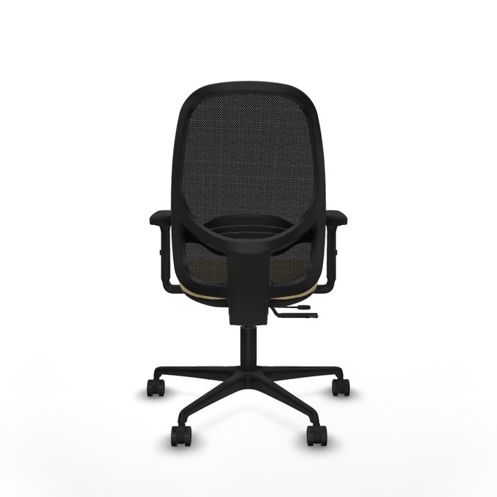 PIQUERAS Y CRESPO Silla de oficina Cilanco con mecanismo Sincro/Traslack, Similpiel Crema y Malla Negra PIQUERAS Y CRESPO Silla de oficina Cilanco con mecanismo Sincro/Traslack, Similpiel Crema y Malla Negra