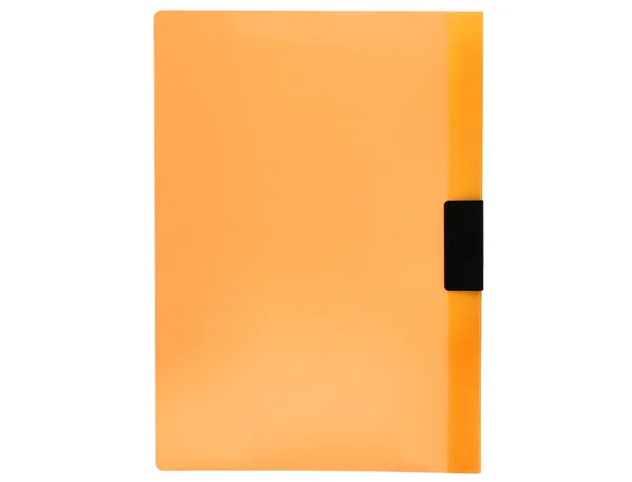 Liderpapel Carpeta Dossier con Pinza Deslizante Naranja DIN A4