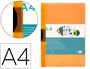 Liderpapel Carpeta Dossier con Pinza Deslizante Naranja DIN A4