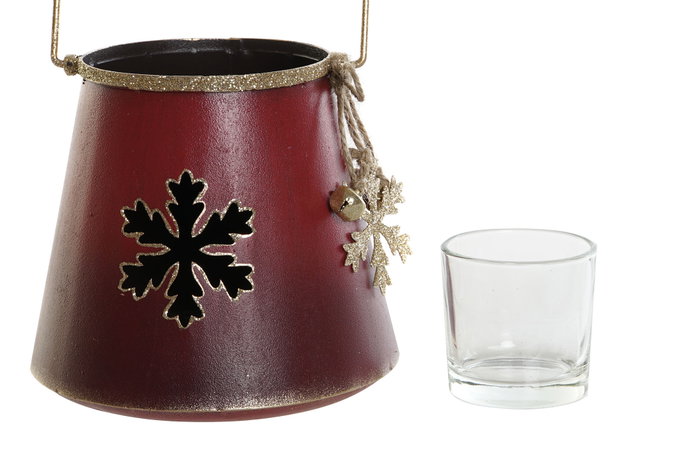DKD Home Decor Surtido de Portavelas de Metal y Cristal 12x12x11 cm DKD Home Decor Surtido de Portavelas de Metal y Cristal 12x12x11 cm