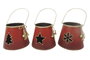 DKD Home Decor Surtido de Portavelas de Metal y Cristal 12x12x11 cm