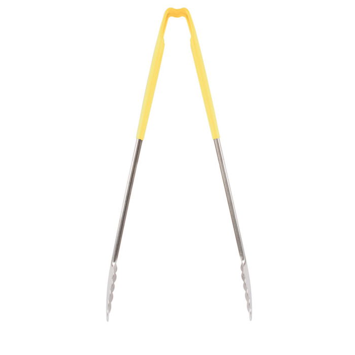 Vollrath Pujadas Pinza de Acero Inoxidable para Buffet en Color Amarillo, 40 cm
