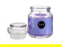 Acorde Vela Tapa Vidrio Lavanda 28H 7x7x10 cm (Set de 12)