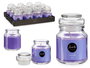Acorde Vela Tapa Vidrio Lavanda 28H 7x7x10 cm (Set de 12)