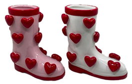 DKD Home Decor Macetero Shabby Rosa Blanco 21 x 22 x 11 cm