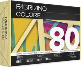 SADIPAL Paquete de papel Fabriano A4 80g color amarillo plátano 500 hojas