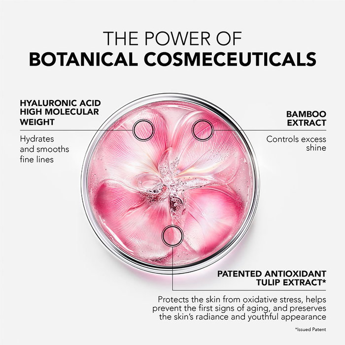 Lierac GLOW FRESH gel-crema refrescante luminosidad 50 ml - 97% Natural, Ácido Hialurónico, Extracto de Bambú y Tulipán para Piel Radiante