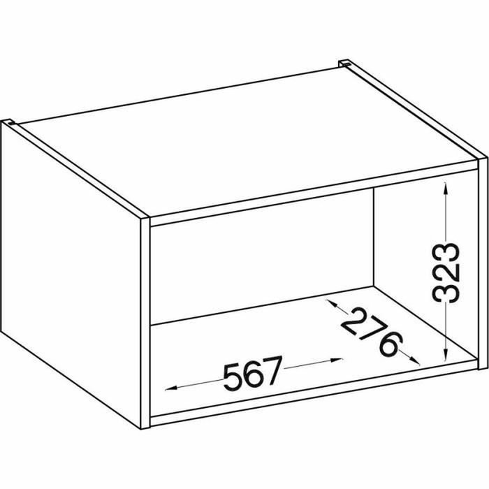 AUCUNE Mueble campana LASSEN con puerta basculante Gris mate AUCUNE Mueble campana LASSEN con puerta basculante Gris mate