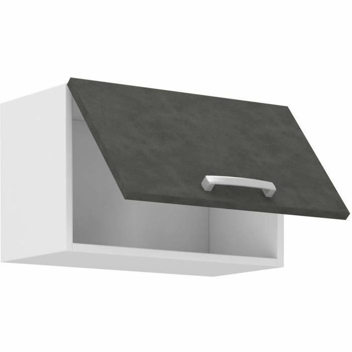 AUCUNE Mueble campana LASSEN con puerta basculante Gris mate AUCUNE Mueble campana LASSEN con puerta basculante Gris mate