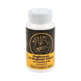 MEDERI NUTRICION INTEGRATIVA Bisglicinato Magnesio Taurina Vitamina B6 60 Comprimidos