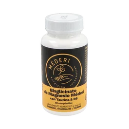MEDERI NUTRICION INTEGRATIVA Bisglicinato de Magnesio con Taurina y Vitamina B6 60 comp.