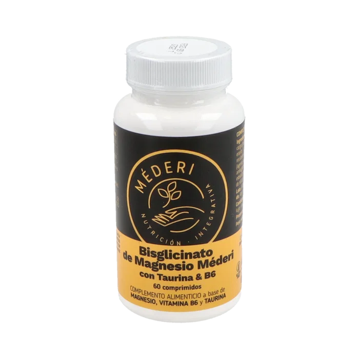 MEDERI NUTRICION INTEGRATIVA Bisglicinato de Magnesio con Taurina y Vitamina B6 60 comp. MEDERI NUTRICION INTEGRATIVA Bisglicinato de Magnesio con Taurina y Vitamina B6 60 comp.