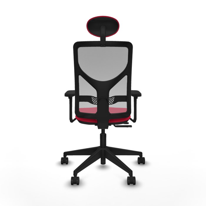 PIQUERAS Y CRESPO Silla de oficina Motilla con Mecanismo Sincro/Traslack, Rojo y Gris PIQUERAS Y CRESPO Silla de oficina Motilla con Mecanismo Sincro/Traslack, Rojo y Gris