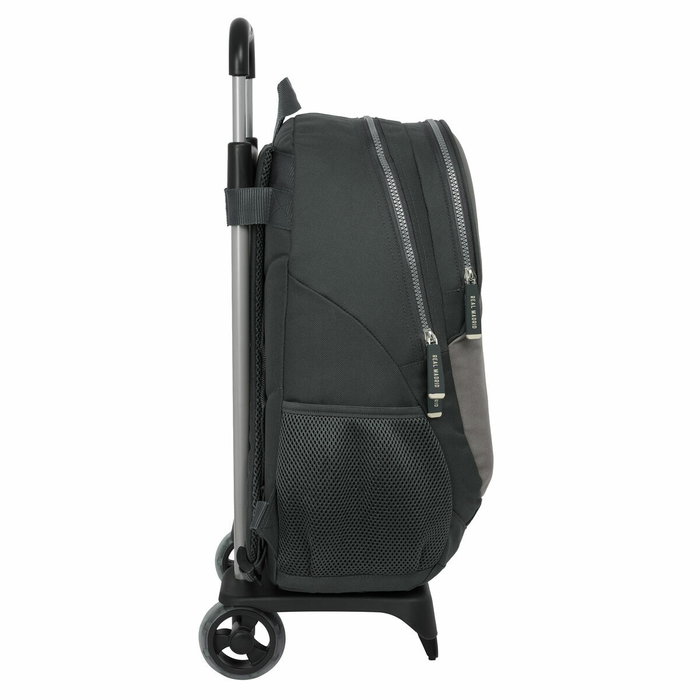 Mochila Escolar con Ruedas Real Madrid C.F. Gris 32 x 44 x 16 cm