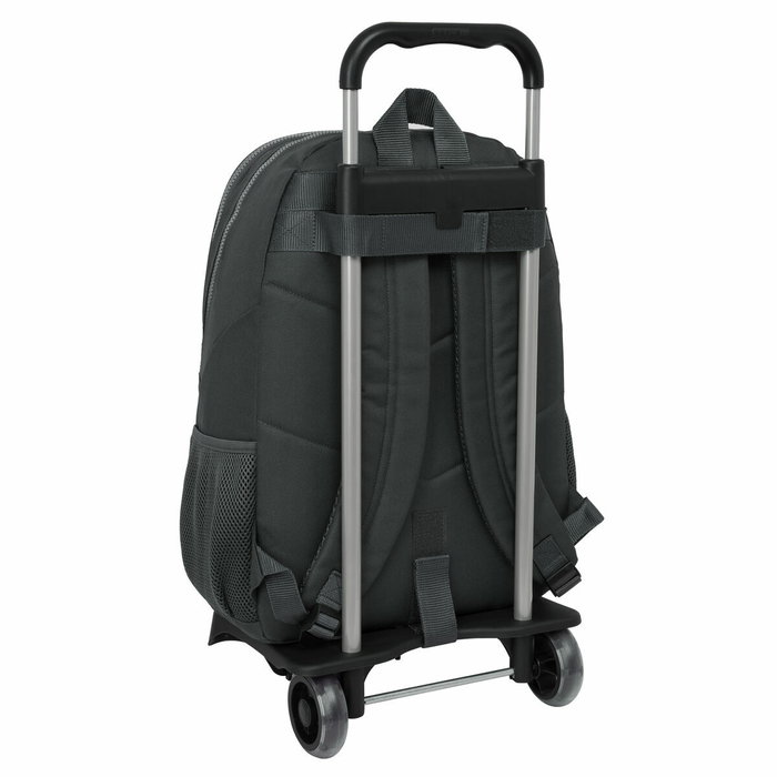 Mochila Escolar con Ruedas Real Madrid C.F. Gris 32 x 44 x 16 cm