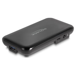 Delock Concentrador USB 7 Puertos USB 3.2 Gen 2 Hub con 4 Puertos USB Tipo-A y 3 Puertos USB Type-C, 10 Gbps, Negro