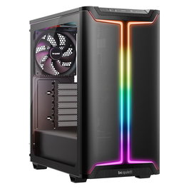 be quiet! Pure Base 501 DX Black - Caja Torre Midi PC ATX Negro con Ventana Lateral, Iluminación RGB Frontal, 3 Ventiladores Silent Wings y Filtros Antipolvo