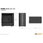 be quiet! Pure Base 501 DX Black - Caja Torre Midi PC ATX Negro con Ventana Lateral, Iluminación RGB Frontal, 3 Ventiladores Silent Wings y Filtros Antipolvo