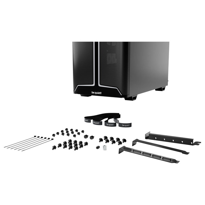 be quiet! Pure Base 501 DX Black - Caja Torre Midi PC ATX Negro con Ventana Lateral, Iluminación RGB Frontal, 3 Ventiladores Silent Wings y Filtros Antipolvo