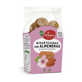 El Granero Integral Galletas Artesanas de Almendra Bio 250g Pack 12 Unidades