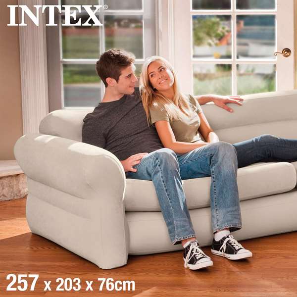 Intex Sofa Hinchable Rinconera 257x203x76 cm PVC