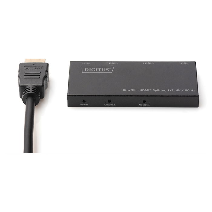 Digitus Ultra Slim HDMI Splitter 1x2, 4K 60 Hz Digitus Ultra Slim HDMI Splitter 1x2, 4K 60 Hz