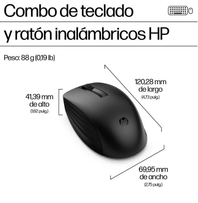 HP Conjunto de teclado y ratón inalámbricos 655 Negro HP Conjunto de teclado y ratón inalámbricos 655 Negro
