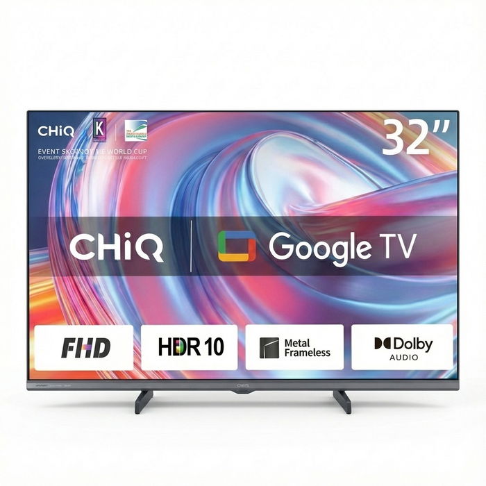Chiq L32FM9V Smart TV LED Google TV 32" 80cm 16:9 Full HD bk