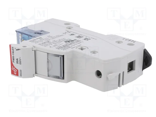 DF ELECTRIC Portafusibles PMX para Raíl DIN 50A 690VAC 14x51mm