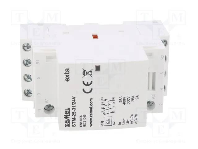 ZAMEL STM-25-31/24V Contactor 4-polar 25A 24VAC/24VDC