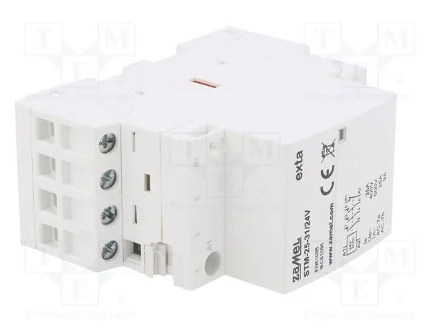 ZAMEL STM-25-31/24V Contactor 4-polar 25A 24VAC/24VDC