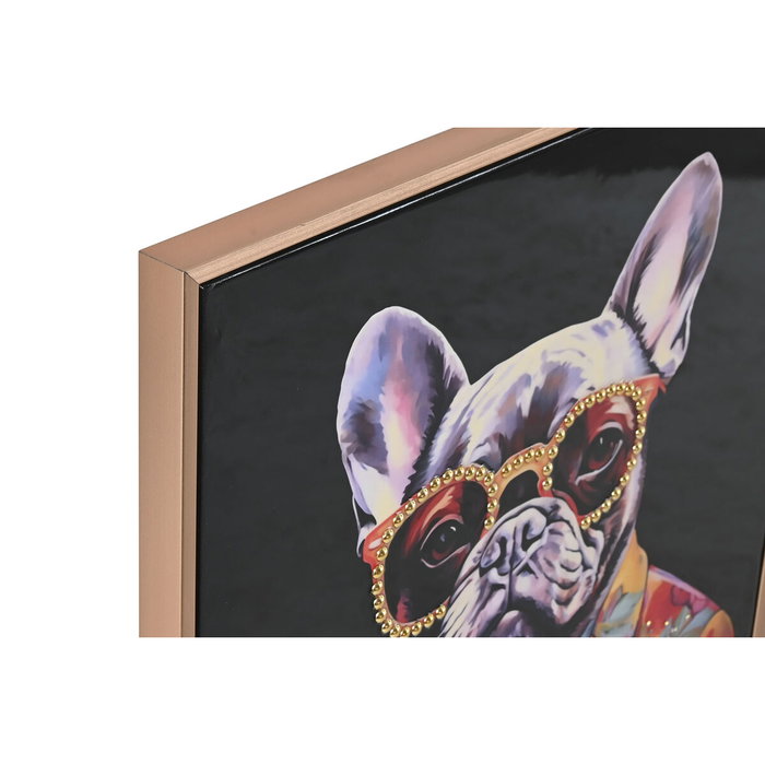 DKD Home Decor Cuadro Lienzo Animal Chaque Surtido de 4 Piezas 52,5x73 cm DKD Home Decor Cuadro Lienzo Animal Chaque Surtido de 4 Piezas 52,5x73 cm