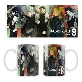Kaiju No. 8 Taza Cerámica Mina, Reno, Kafka, Kikoru, Hoshina