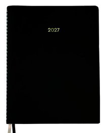 DOHE Agenda Anual 2027 Zenith Wire-O Tapa Flexible Polipiel Negro