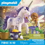 PLAYMOBIL Unicornio Lavanda de la Suerte con Hada 71843