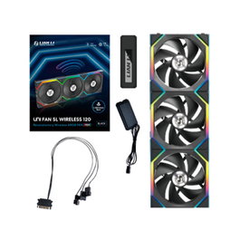 Lian Li Ventilador Caja Uni Fan SL 120mm Negro Pack 3 Unidades G99.12SL1W3B.00
