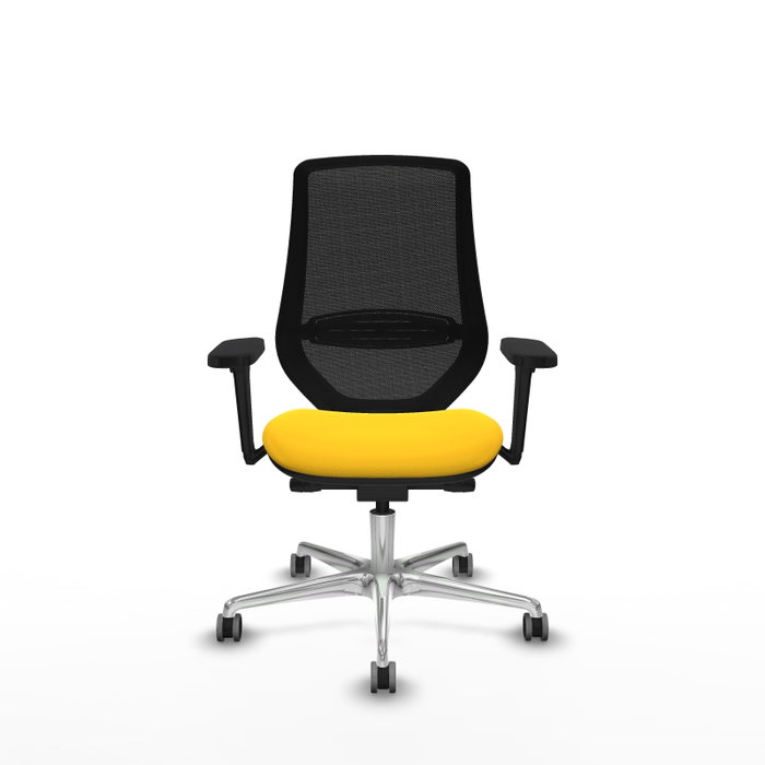 PIQUERAS Y CRESPO Silla de oficina Mardos con mecanismo Sincro/Traslack, Amarillo y Negro PIQUERAS Y CRESPO Silla de oficina Mardos con mecanismo Sincro/Traslack, Amarillo y Negro