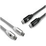 Subblim Pack de 2 Cables USB C a USB C 1m Negro/Plata, SUB-CAB-4CC001