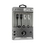 Subblim Pack de 2 Cables USB C a USB C 1m Negro/Plata, SUB-CAB-4CC001