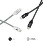 Subblim Pack de 2 Cables USB C a USB C 1m Negro/Plata, SUB-CAB-4CC001