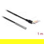 DeLOCK Sensor de Temperatura DS18B20 con Cable de 1 m y Conector Jack 3.5 mm 3 Pines para Monitorización