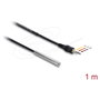 DeLOCK 91387 Cable de sensor DS18B20 con conector jack de 3,5 mm de 3 pines, 1 m