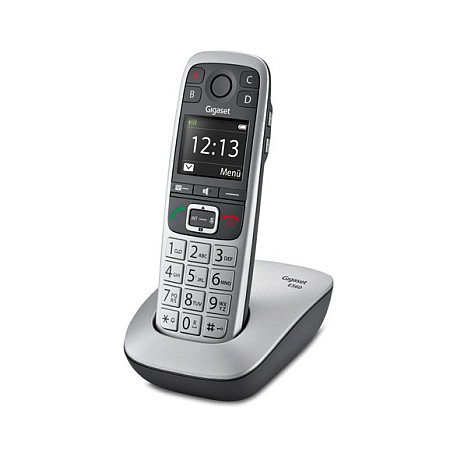 Gigaset E560 Teléfono DECT para Ancianos con Botones Grandes, Contestador y Altavoz, Agenda 200 Contactos, Negro
