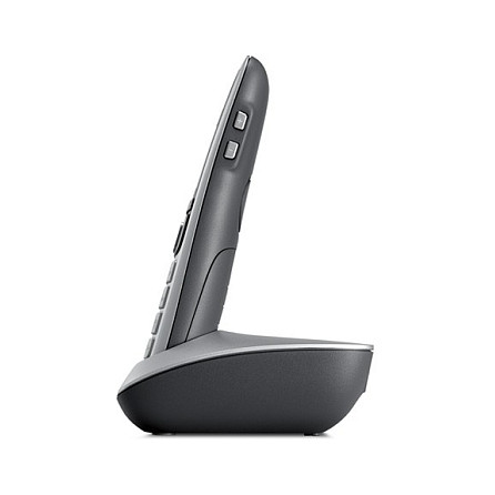 Gigaset E560 Teléfono DECT para Ancianos con Botones Grandes, Contestador y Altavoz, Agenda 200 Contactos, Negro