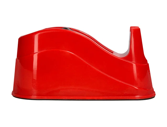 Q-connect Portarrollo de sobremesa rojo para cintas de 66 m