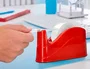 Q-connect Portarrollo de sobremesa rojo para cintas de 66 m