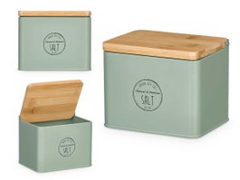 Kinvara Salero Tapa Bambú Verde Menta 14x11.2x11 cm (Set de 12)